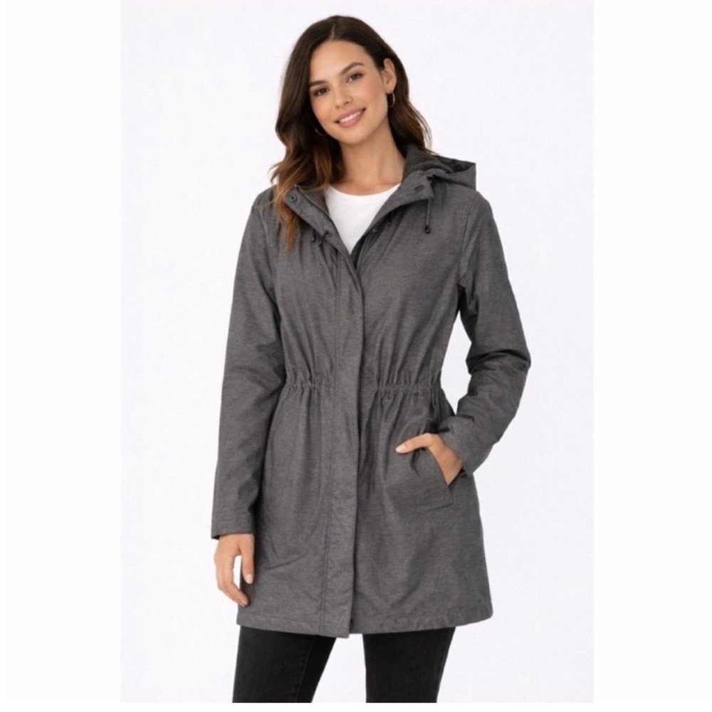L.L. Bean Women's Winter Warmer Jacket Coat Charcoal size Petite Small